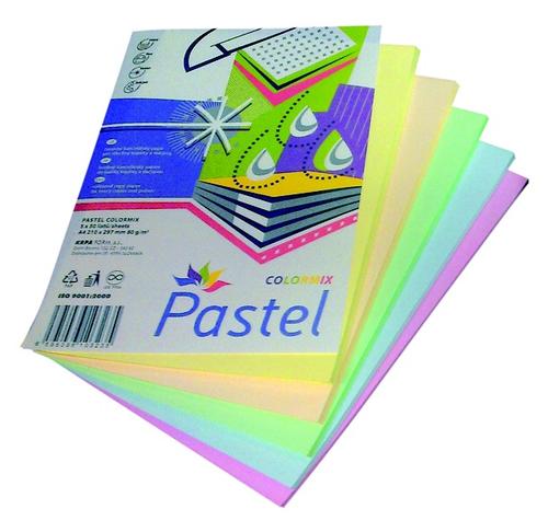 Kancelářský papír A4 80 g/m2 barevný 250 listů PASTEL