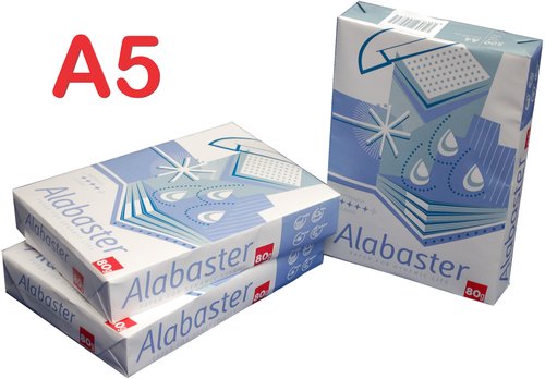Kancelářský papír A5 80 g/m2 bílý 500 listů ALABASTER